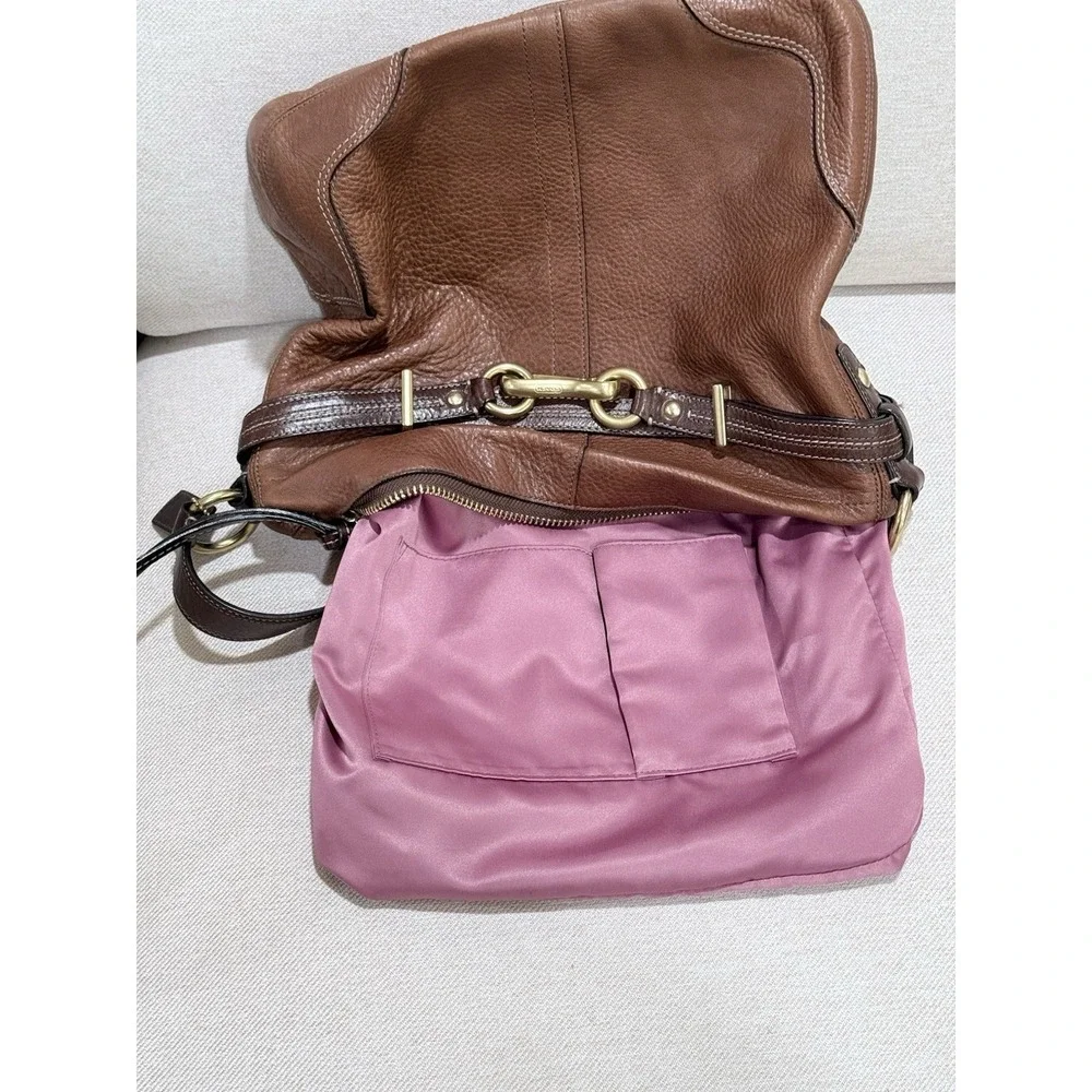 COACH Vintage Hampton‎ Horsebit Burnished Leather Ergo Bag